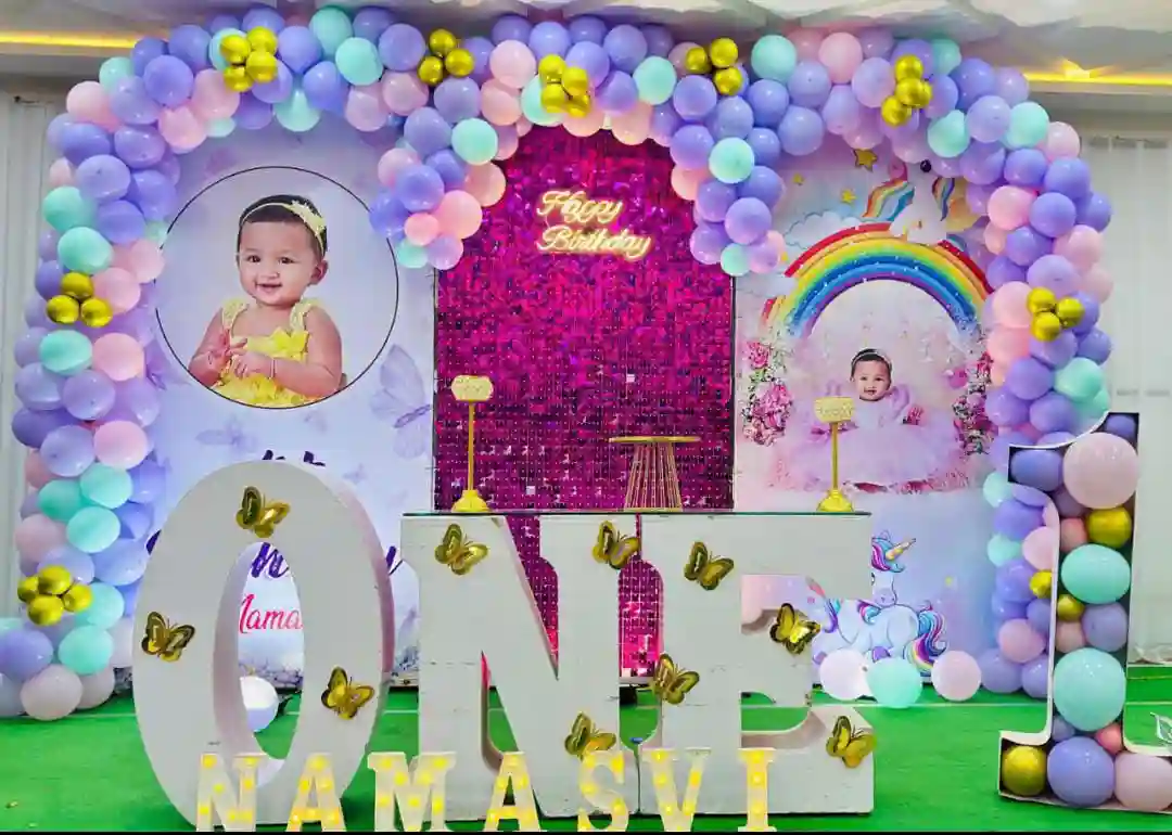 Happy Birthday Unicorn Theme